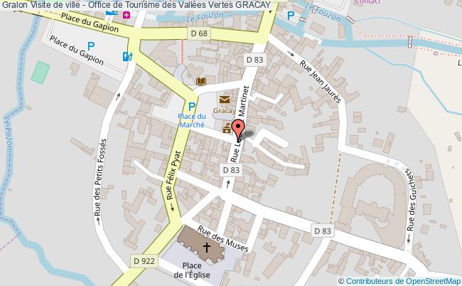 plan Visite De Ville - Office De Tourisme Des Vallées Vertes Gracay GRACAY