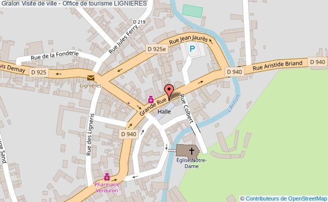 plan Visite De Ville - Office De Tourisme Lignieres LIGNIERES