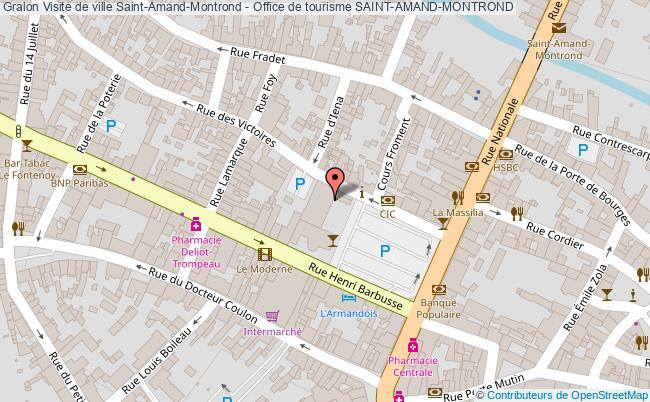 plan Visite De Ville Saint-amand-montrond - Office De Tourisme Saint-amand-montrond SAINT-AMAND-MONTROND