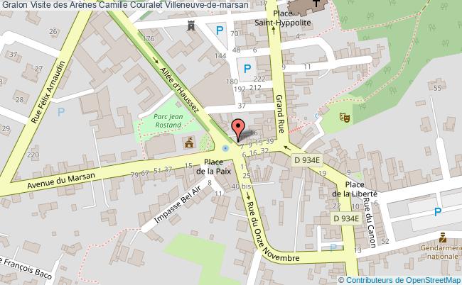 plan Visite Des Arènes Camille Couralet Villeneuve-de-marsan Villeneuve-de-marsan