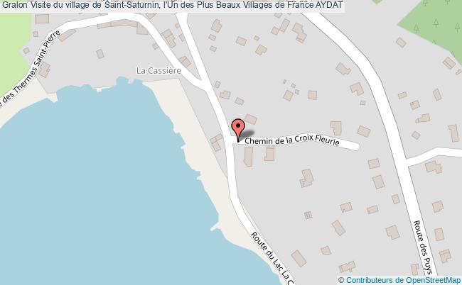 plan Visite Du Village De Saint-saturnin, L'un Des Plus Beaux Villages De France Aydat AYDAT