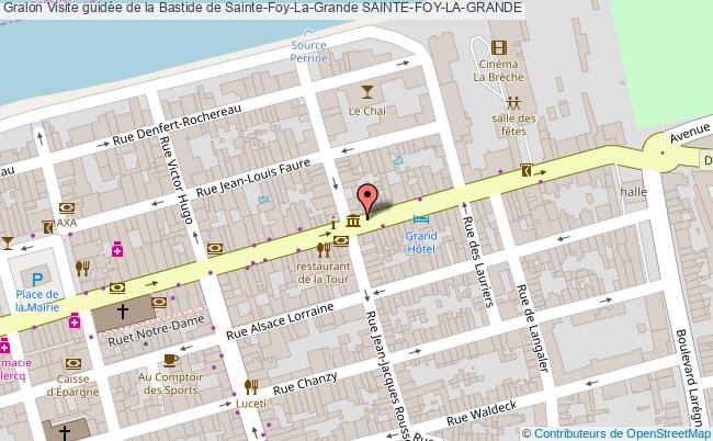 Visite guidée de la Bastide de Sainte-Foy-La-Grande