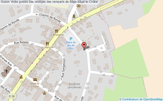 Visite guidée des vestiges des remparts de Bâgé