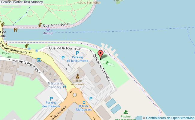 plan Water Taxi Annecy Annecy