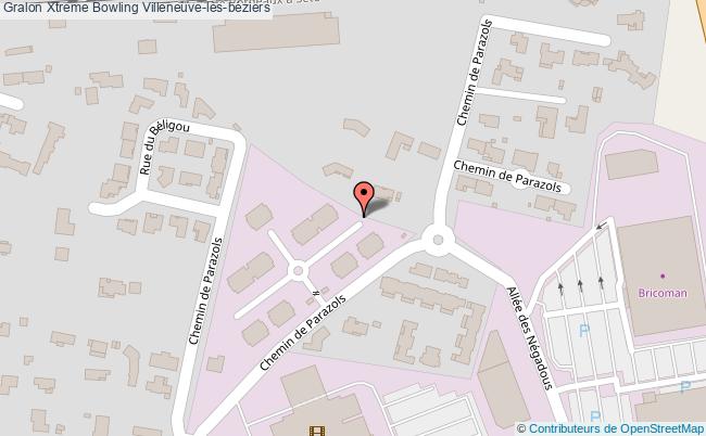 plan Xtreme Bowling Villeneuve-lès-béziers Villeneuve-lès-béziers
