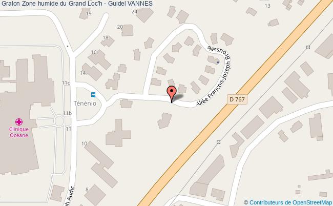 plan Zone Humide Du Grand Loc'h - Guidel Vannes VANNES