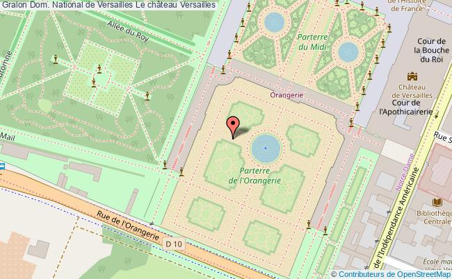 plan Dom. National De Versailles Le Château Versailles