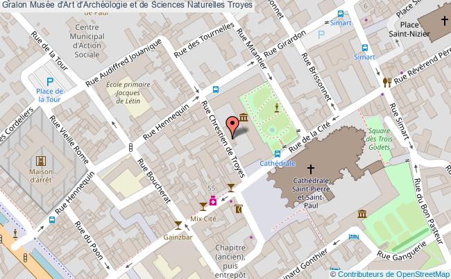 plan Musée D'art D'archéologie Et De Sciences Naturelles Troyes