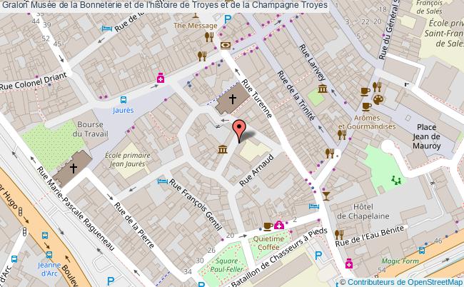 plan Musée De La Bonneterie Et De L'histoire De Troyes Et De La Champagne Troyes