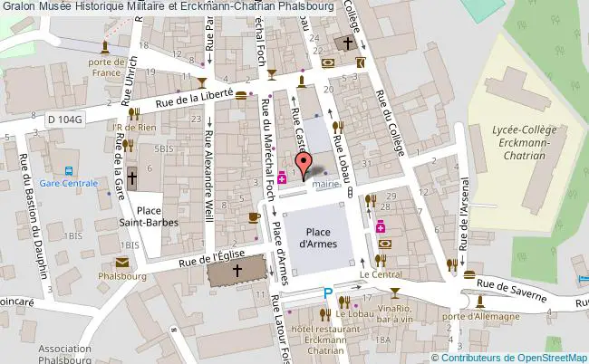 plan Musée Historique Militaire Et Erckmann-chatrian Phalsbourg