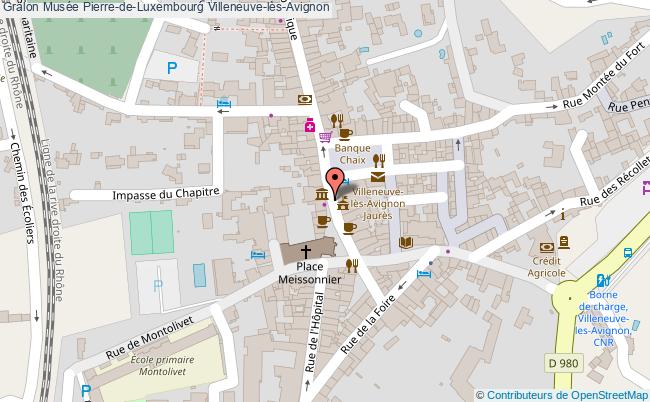plan Musée Pierre-de-luxembourg Villeneuve-lès-avignon