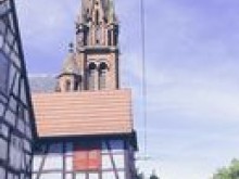 Le Temple Luthérien, Eglise De La Paix  Froeschwiller