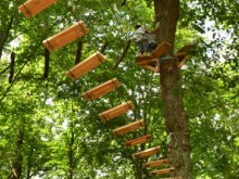 Parcours d'aventures en forêt à Bergesserin, Saône et Loire (71)