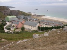 Carrière de grès rose de la Société des Carrières de l'ouest, actuellement village de vacances