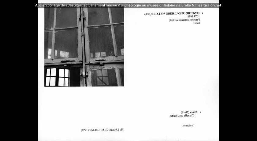 Ancien collège des Jésuites, actuellement musée d'archéologie ou musée d'Histoire naturelle