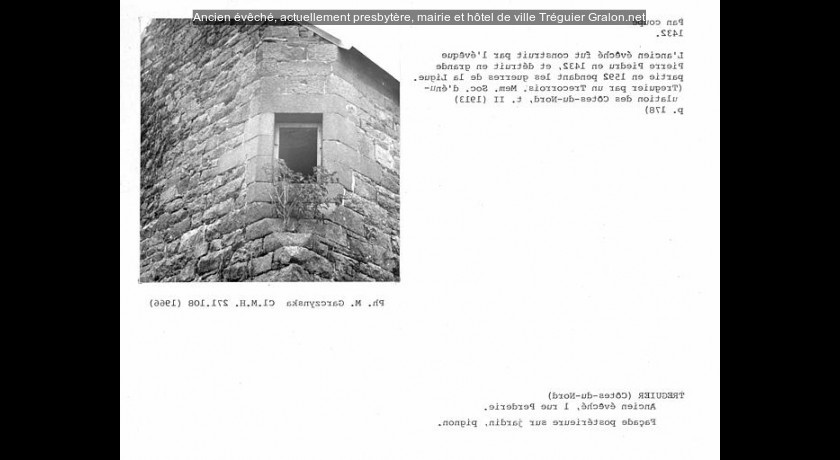 Ancien évêché, actuellement presbytère, mairie et hôtel de ville