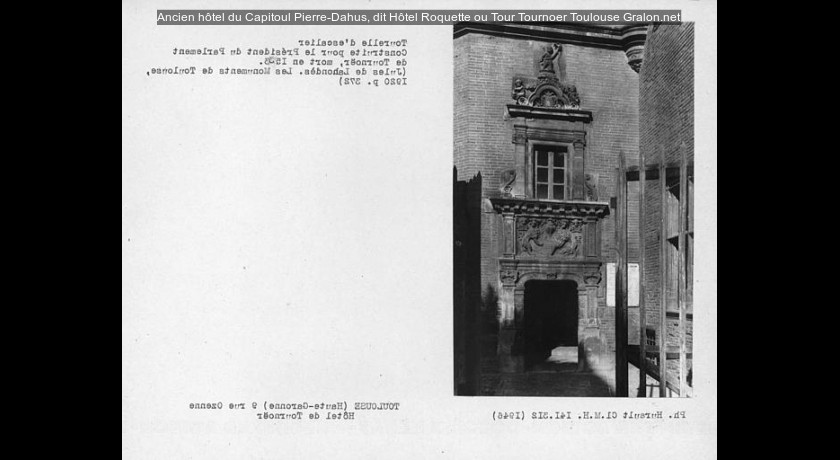 Ancien hôtel du Capitoul Pierre-Dahus, dit Hôtel Roquette ou Tour Tournoer