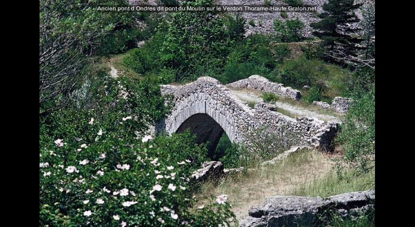 Ancien pont d'Ondres dit pont du Moulin sur le Verdon