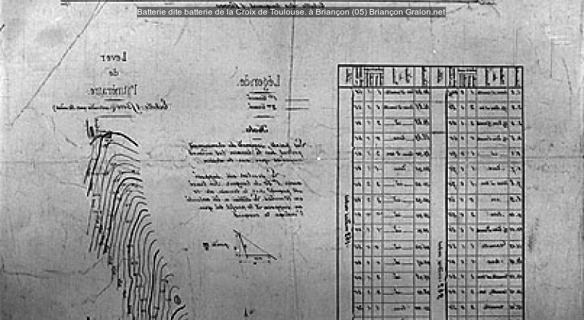 Batterie dite batterie de la Croix de Toulouse. à Briançon (05)