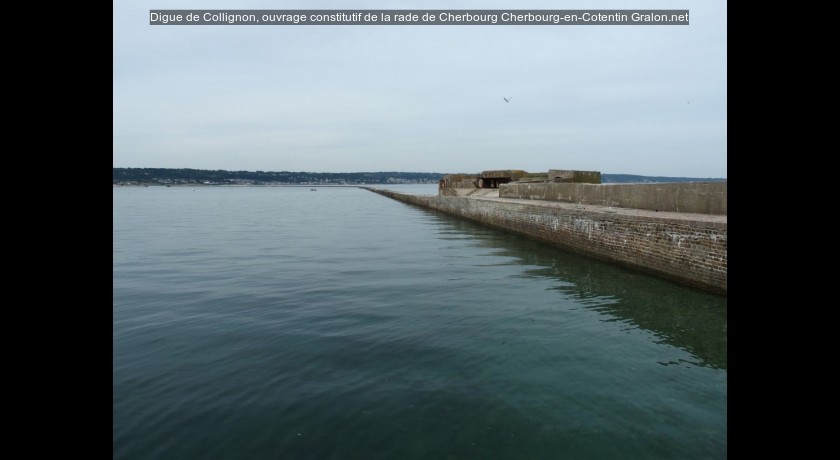 Digue de Collignon, ouvrage constitutif de la rade de Cherbourg