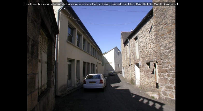 Distillerie, brasserie et usine de boissons non alcoolisées Duault, puis cidrerie Alfred Duault et Cie