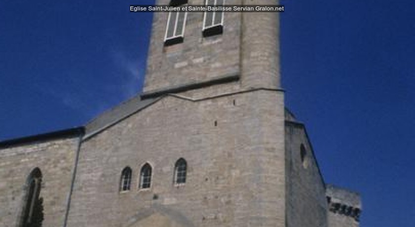 Eglise saintjulien et saintebasilisse Servian tourisme
