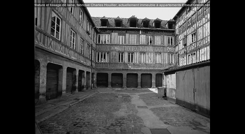filature et tissage de laine, fabrique Charles Houiller, actuellement immeuble à appartements