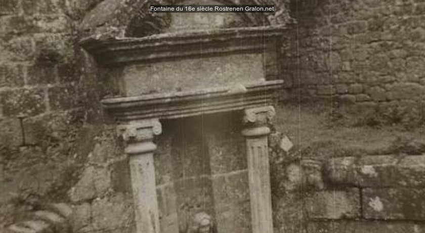 Fontaine du 16e siècle