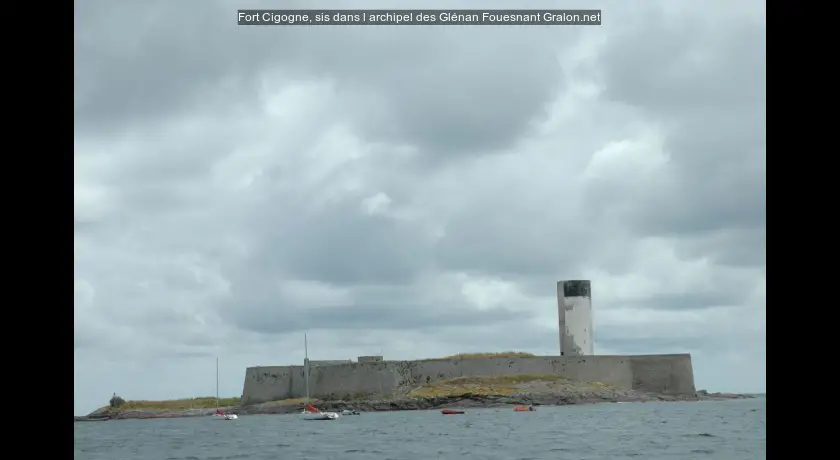 Fort Cigogne, sis dans l'archipel des Glénan