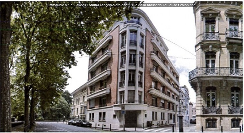 immeuble situé 2 allées Forain-François-Verdier et 2 rue de la brasserie