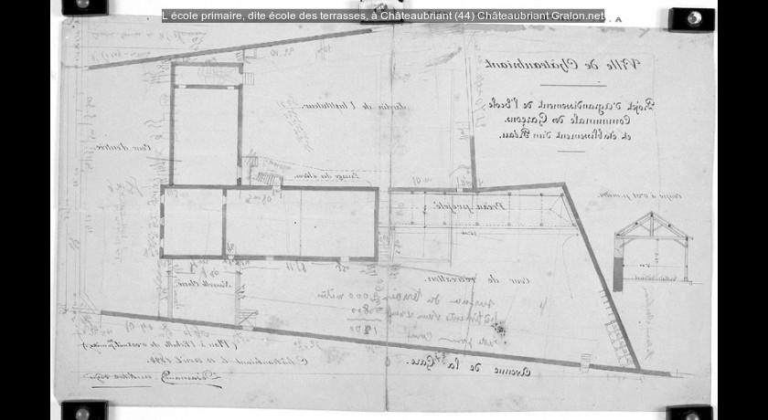 L'école primaire, dite école des terrasses, à Châteaubriant (44)