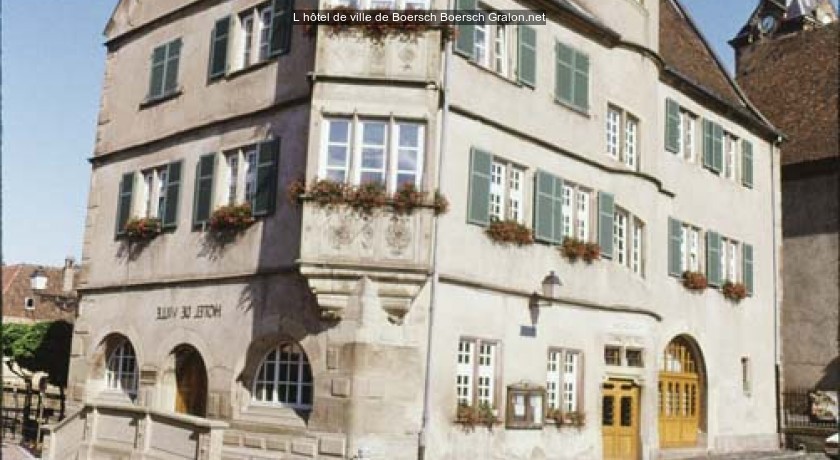 L'hôtel de ville de boersch Boersch tourisme