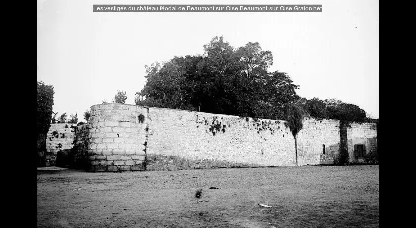 Les vestiges du château féodal de Beaumont sur Oise