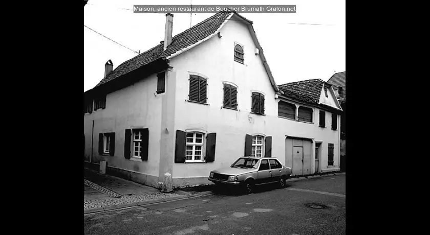 Maison, ancien restaurant de Boucher