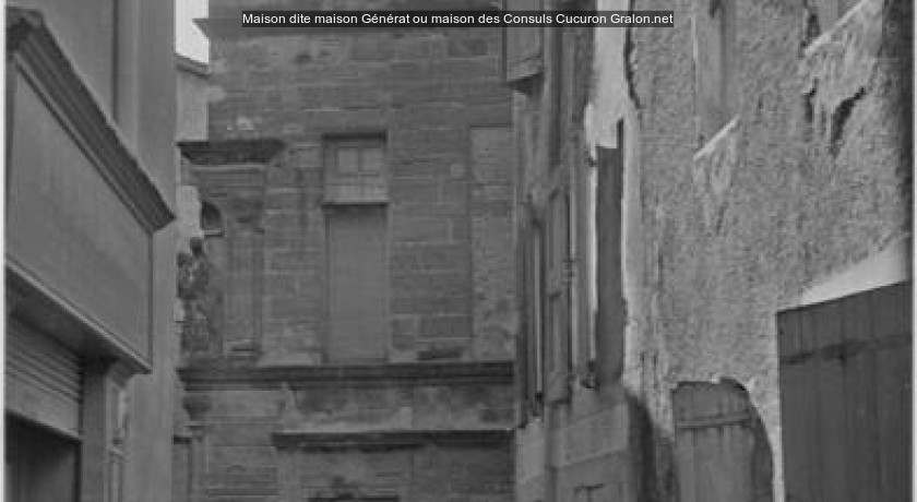 Maison dite maison générat ou maison des consuls Cucuron tourisme