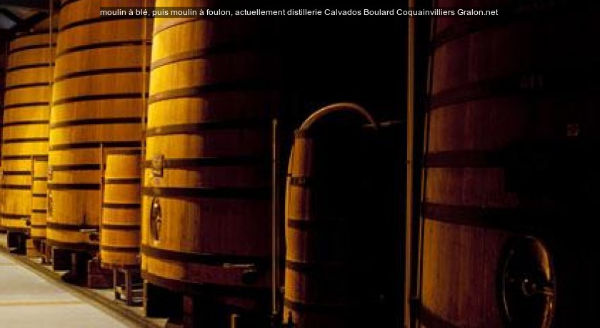 moulin à blé, puis moulin à foulon, actuellement distillerie Calvados Boulard