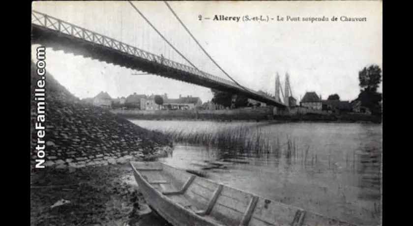 Pont suspendu de chauvort à Allerey-sur-Saône (71)