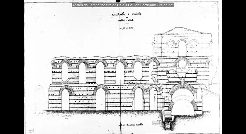 Restes de l'amphithéatre dit Palais Gallien
