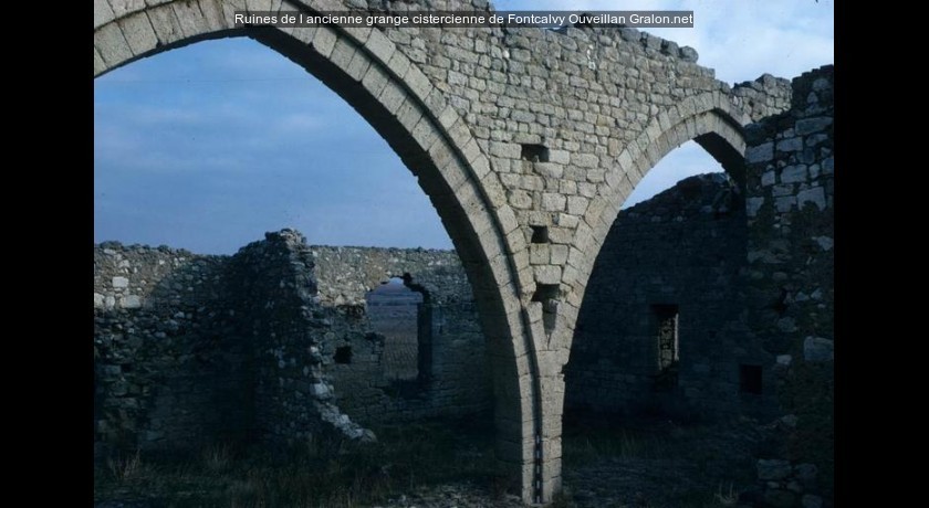 Ruines de l'ancienne grange cistercienne de Fontcalvy