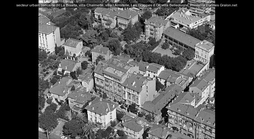 secteur urbain concerté dit La Bisalta, villa Chalmette, villa l'Armitelle, Les Grappes d'Or, villa Belledonne, Printania