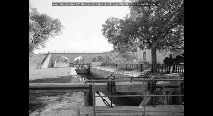 site d'écluse de la Folie (canal latéral à la Loire)