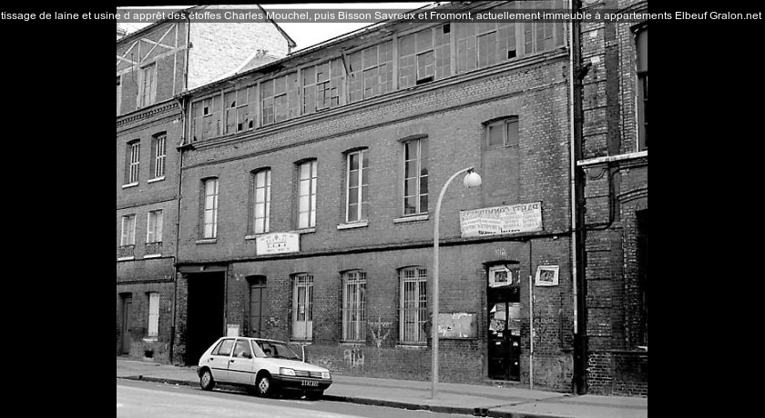 tissage de laine et usine d'apprêt des étoffes Charles Mouchel, puis Bisson Savreux et Fromont, actuellement immeuble à appartements