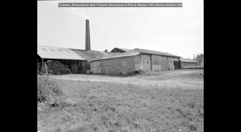 Tuilerie, Briqueterie dite Tuilerie Bonnaud et Fils à Abzac (16)