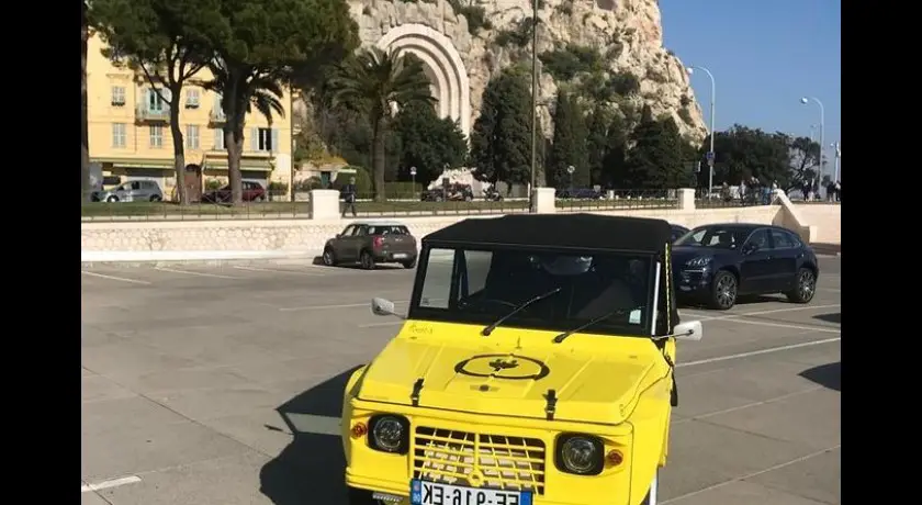 Visite de la ville de Nice en Citroën Méhari électrique (1 heure de visite)