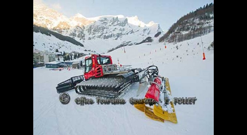 Visite du domaine skiable en dameuse